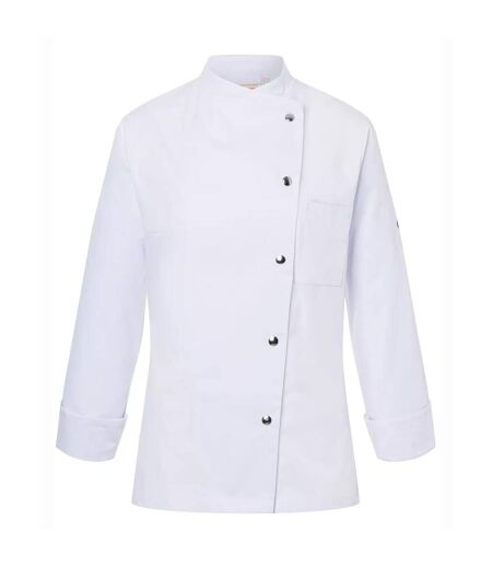 Womens/ladies Larissa Chef Jacket White Karlowsky