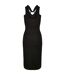 Robe Mi-longue Femme Noir Urban Classics-3