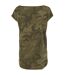T-shirt Motif/style Camouflage Femme Vert Camouflage Build Your Brand-2