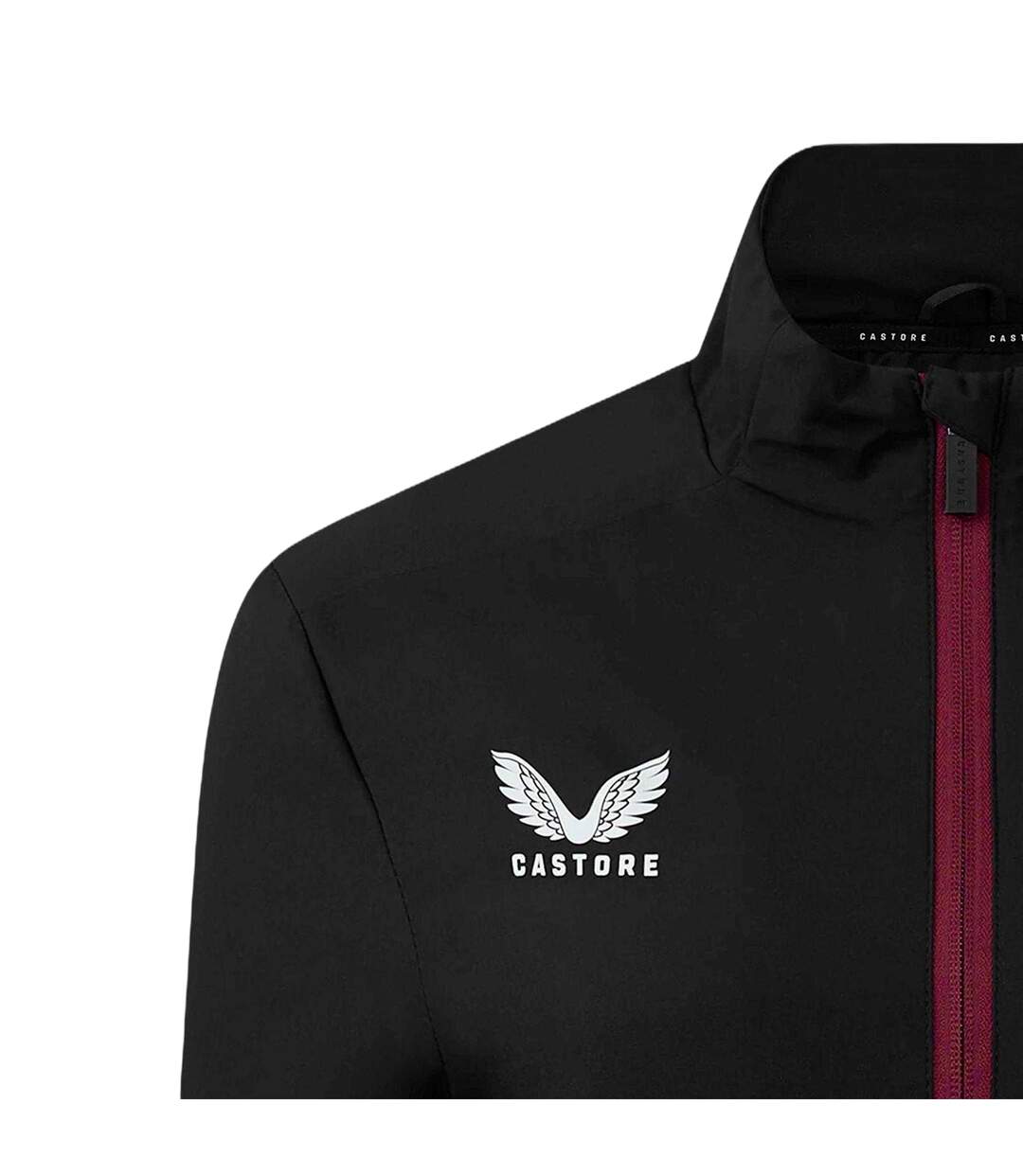 Womens/ladies Aston Villa Fc Track Jacket Caviar Castore-3