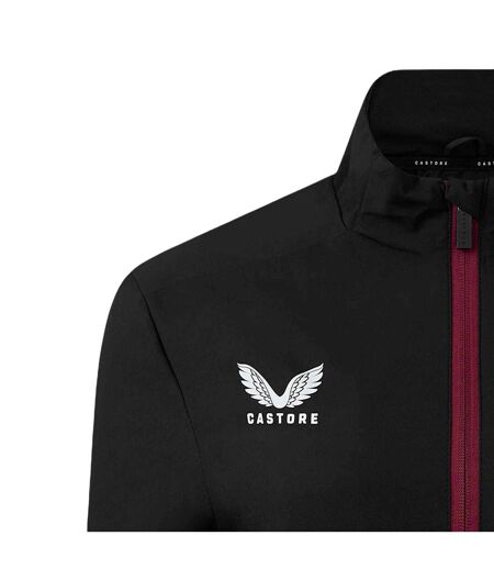 Womens/ladies Aston Villa Fc Track Jacket Caviar Castore