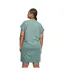 Robe T-shirt Manches Cut-on Femme Vert Urban Classics-2