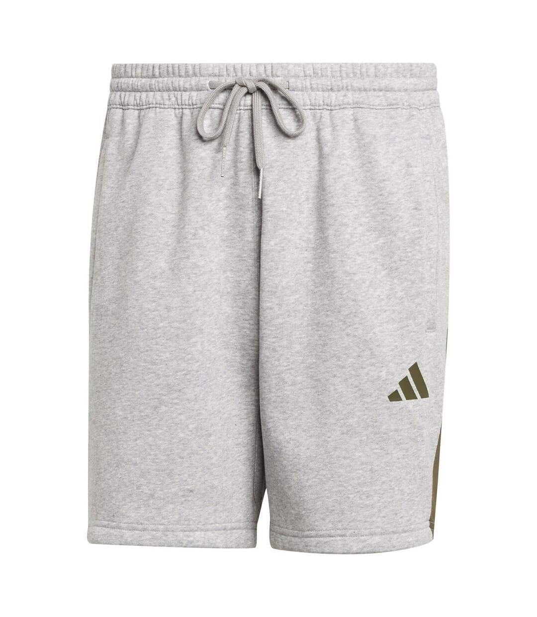 Mens Colour Block Casual Shorts Grey Heather Adidas-1