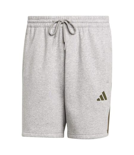 Mens Colour Block Casual Shorts Grey Heather Adidas
