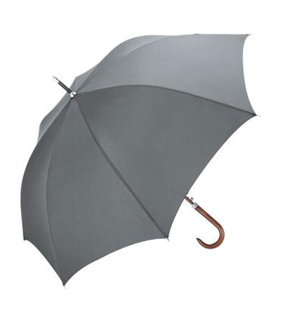 Parapluie automatique golf 120 cm poignée canne bois - 7350 - gris-2