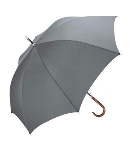 Parapluie automatique golf 120 cm poignée canne bois - 7350 - gris