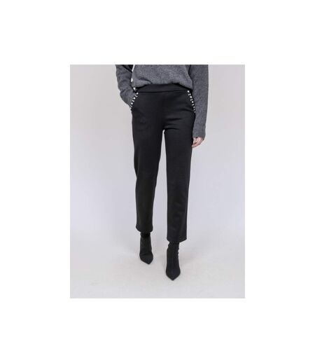 Pantalon droit détails strass ESMENA - Dona X Lisa