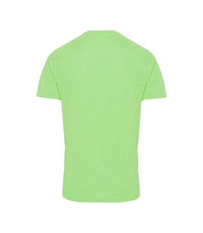 Tri Dri Mens Panelled Short Sleeve T-Shirt (Lightning Green)