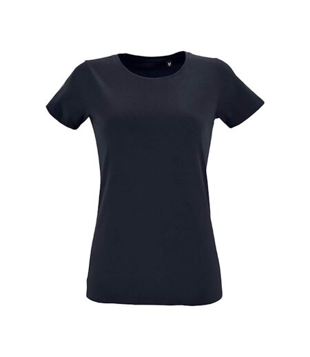 T-shirt Regent Femme Bleu Marine Français SOLS