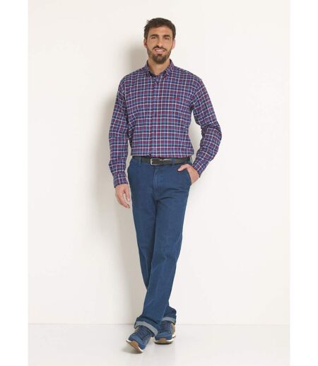 Chemise flanelle extensible à carreaux