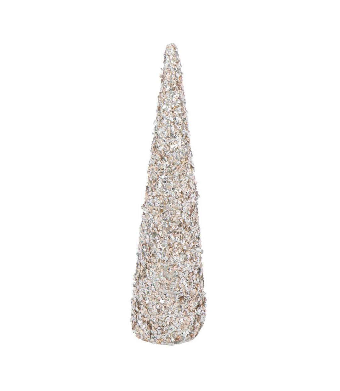 Cône Déco Sequins 56cm Champagne-1