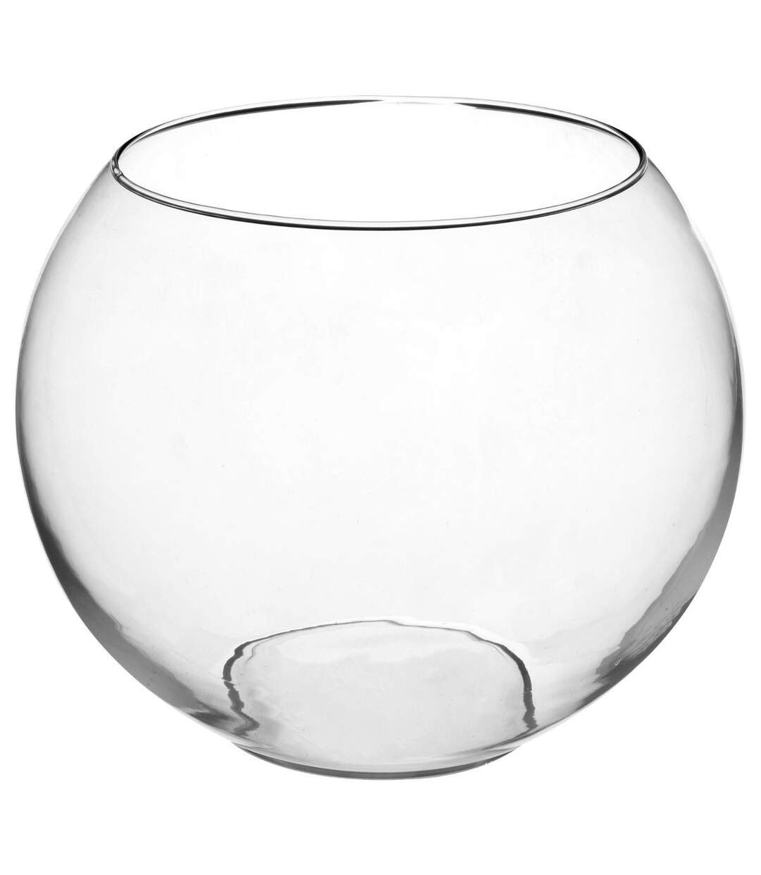 Vase en Verre Boule 25cm Transparent-2
