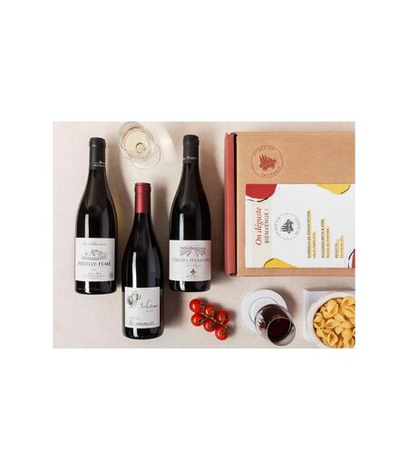 Coffret Pépites de vignerons : 3 grands vins et livret de dégustation - SMARTBOX - Coffret Cadeau Gastronomie