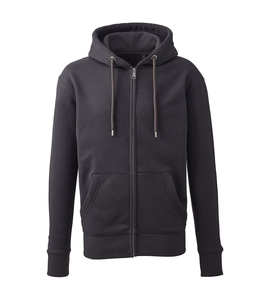 Anthem Mens Organic Full Zip Hoodie (Charcoal) - UTPC4318