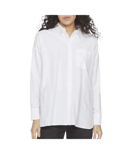 Chemise manches longues blanche femme vila vidarma