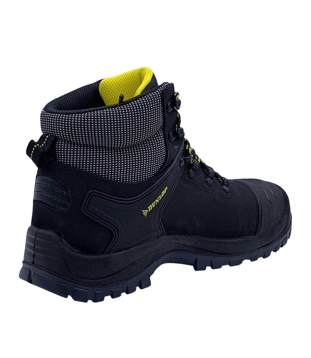 Mens Nova Logo Leather Steel Toe Cap Safety Boots Black Dunlop-2