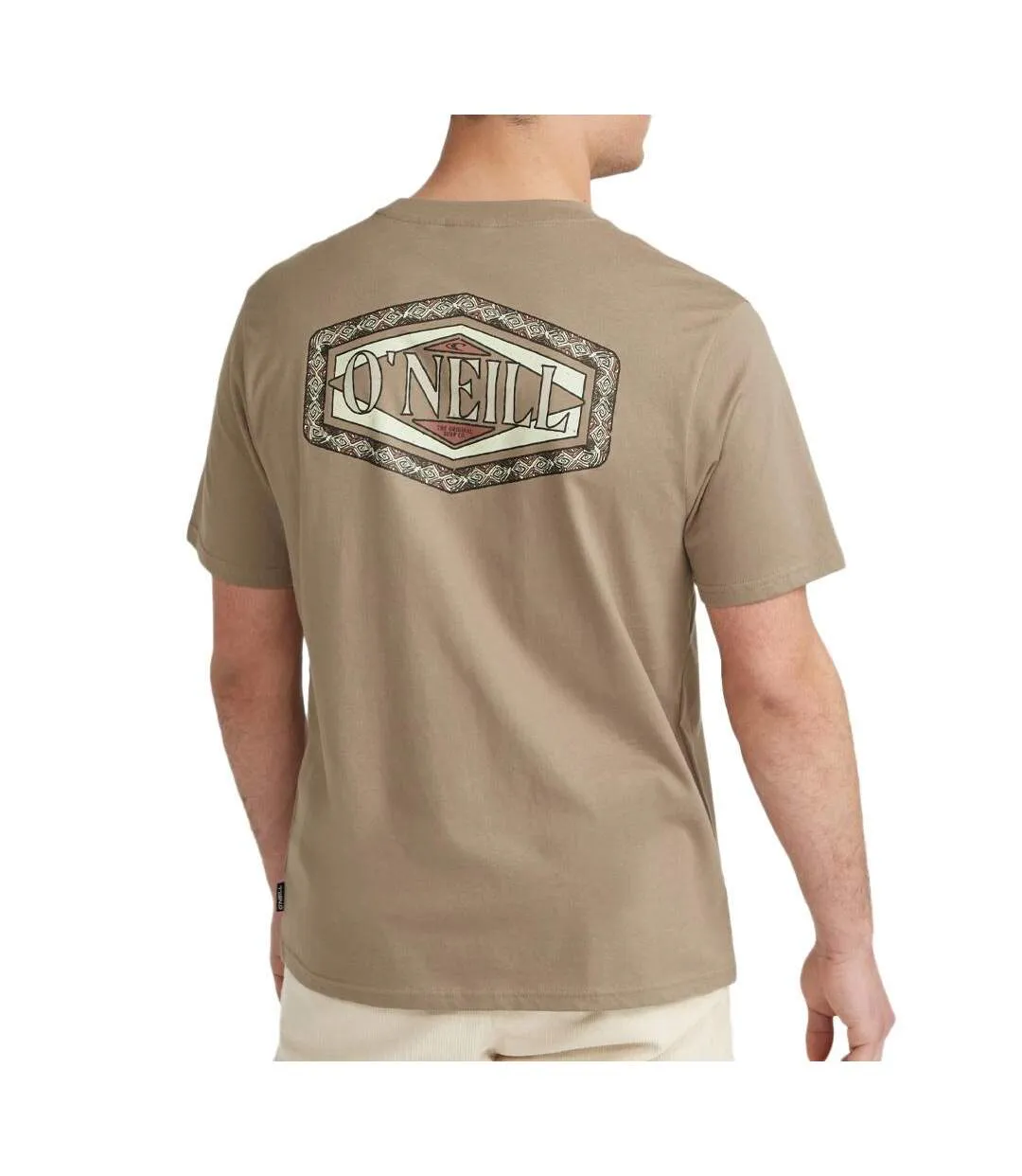 T-Shirt taupe homme o'neill print-2