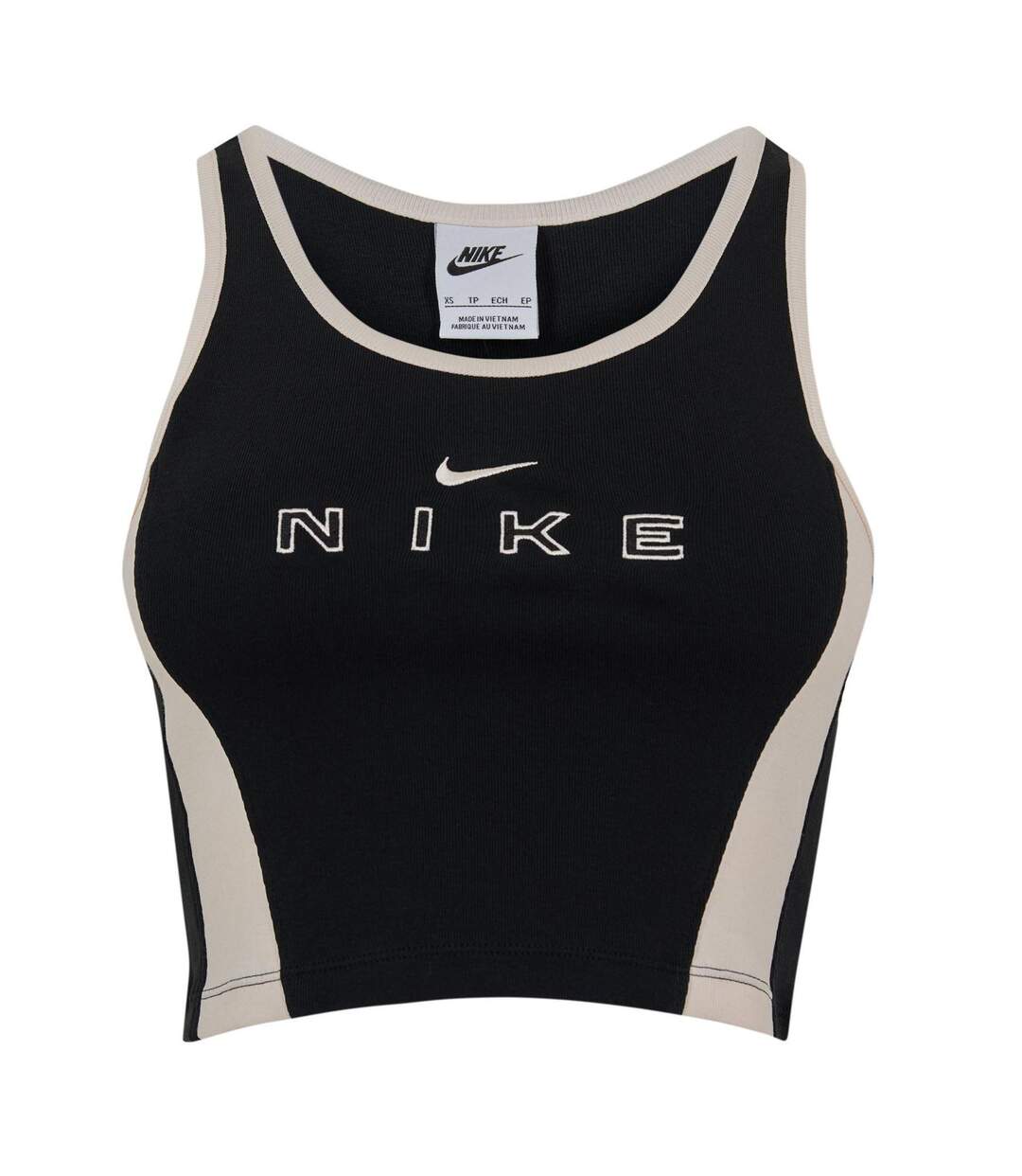 Débardeur Motif/style Contrasté Femme Noir Blanc Cassé Nike-1