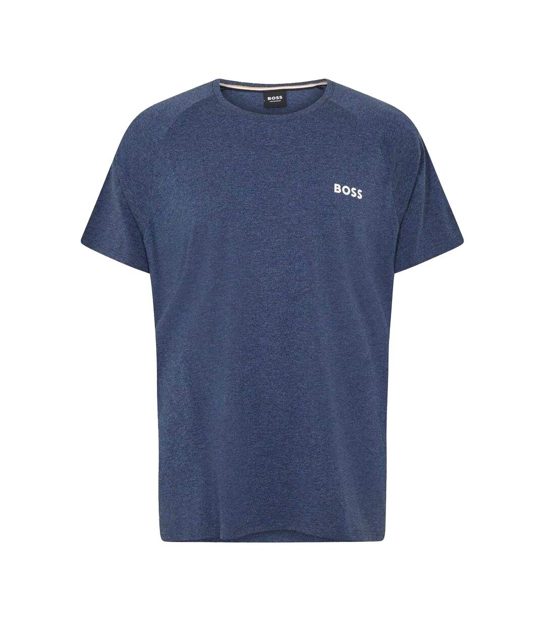 T-shirt Manches Raglan Motif/style Logo Rise Homme Bleu Marine Chiné Boss-1