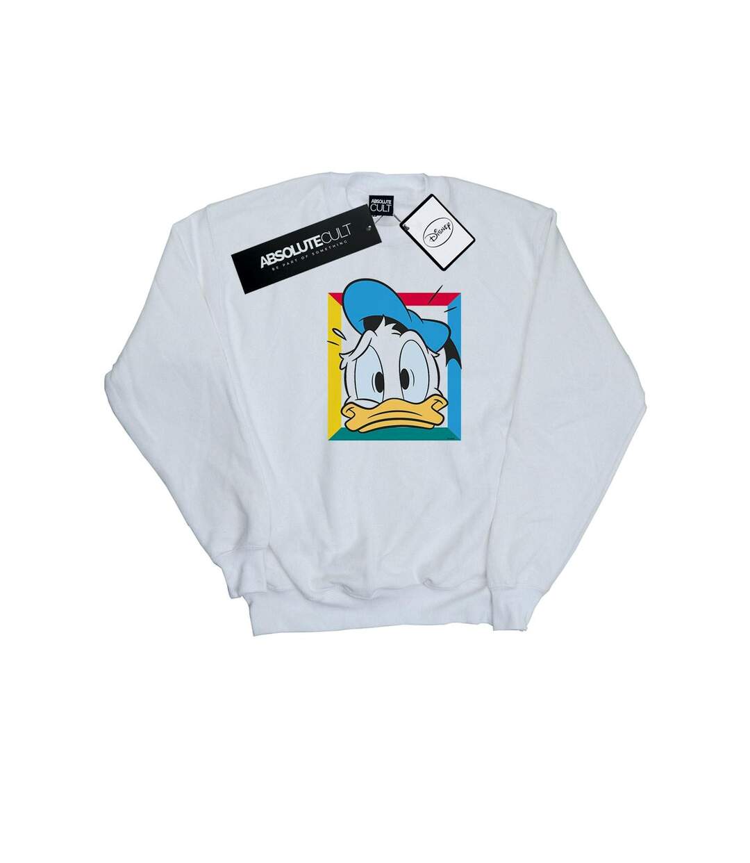 Disney Sweatshirt Donald Duck paniqué - Femmes/Ladies (Blanc) - UTBI27902-1