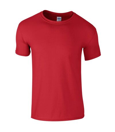 Gildan Mens Short Sleeve Soft-Style T-Shirt (Red) - UTBC484