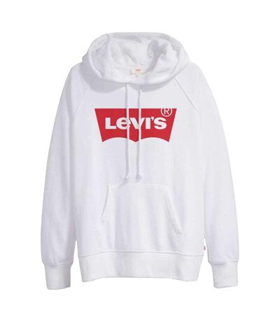Sweat À Capuche Femme Blanc Levis