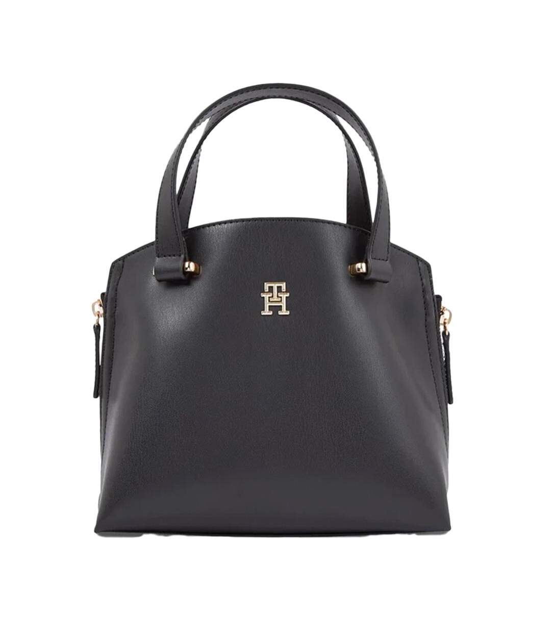 Sac à main noir femme tommy hilfiger modern mini tote - taille unique-1