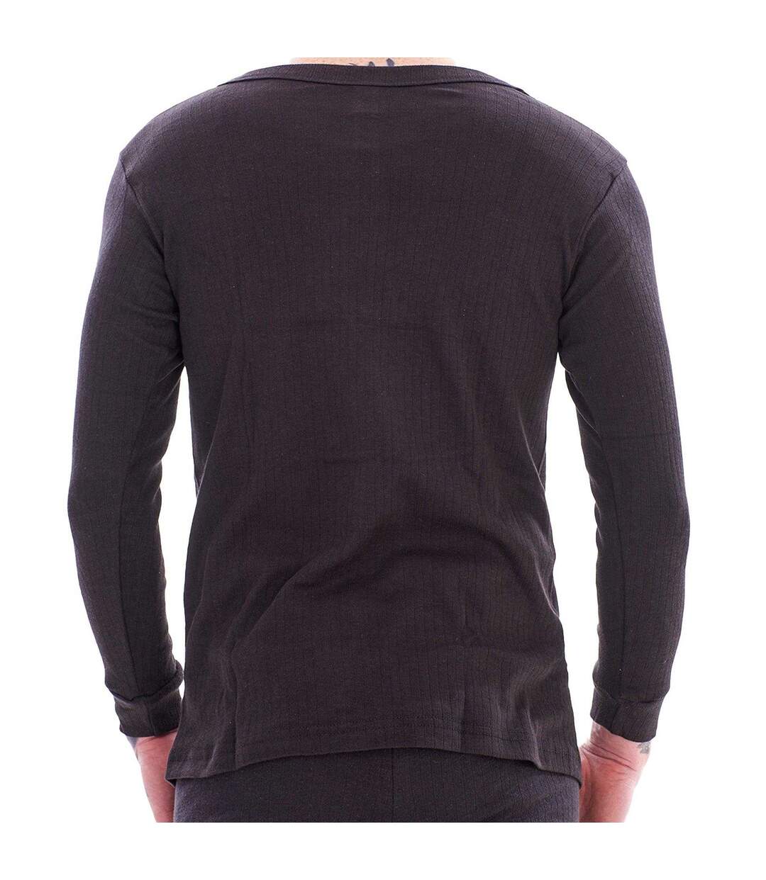 T-shirts Manches Longues Homme Noir Keanu-2