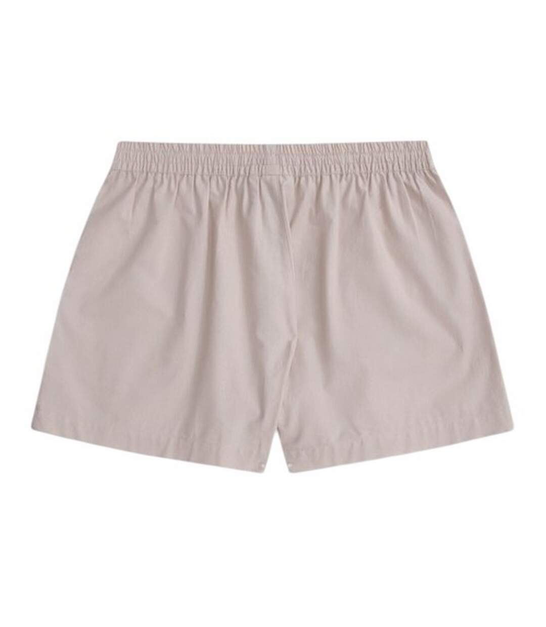 Womens/ladies comfort cotton shorts light beige Animal-2