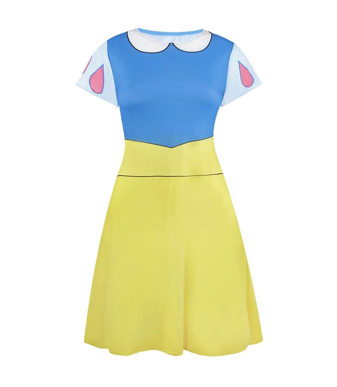 Robe de déguisement femme bleu / jaune Disney-1