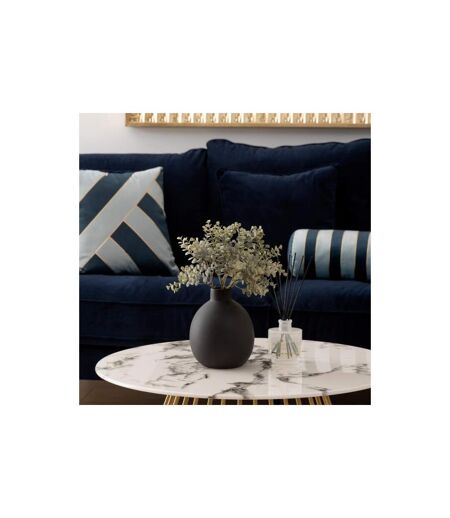 Vase en Dolomite Rily 18cm Noir