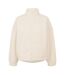 Womens/ladies Plain Full Zip Relaxed Fit Jacket Cream USA Pro-2