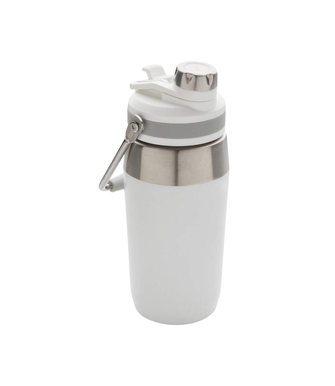 Dual function lid stainless steel vacuum insulated 500ml water bottle one size white XD Collection-1