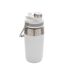 Dual function lid stainless steel vacuum insulated 500ml water bottle one size white XD Collection-1
