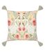 Evans Lichfield Heritage Tassel Swan Throw Pillow Cover (Peach/Green/Red) (One Size)