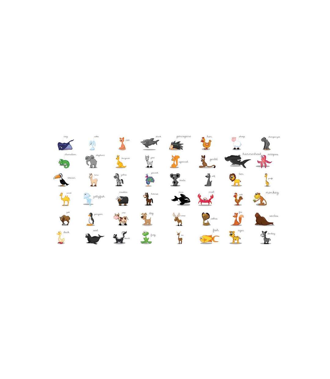 Papier Peint XXL Learning By Playing Animals 270x550cm-2