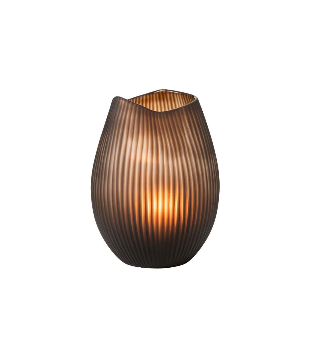 Vase Design Ligne Octave 31cm Marron