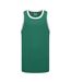 Débardeur Sans Manches Adulte Vert Blanc Everlast-1