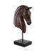 Tête de Cheval Basse Ronny 42cm Marron Foncé-1