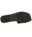 Womens/ladies Sparkling Strappy Flat Sandals Black Generic-3