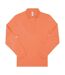 Polo manches longues- Homme - PU427 - orange corail