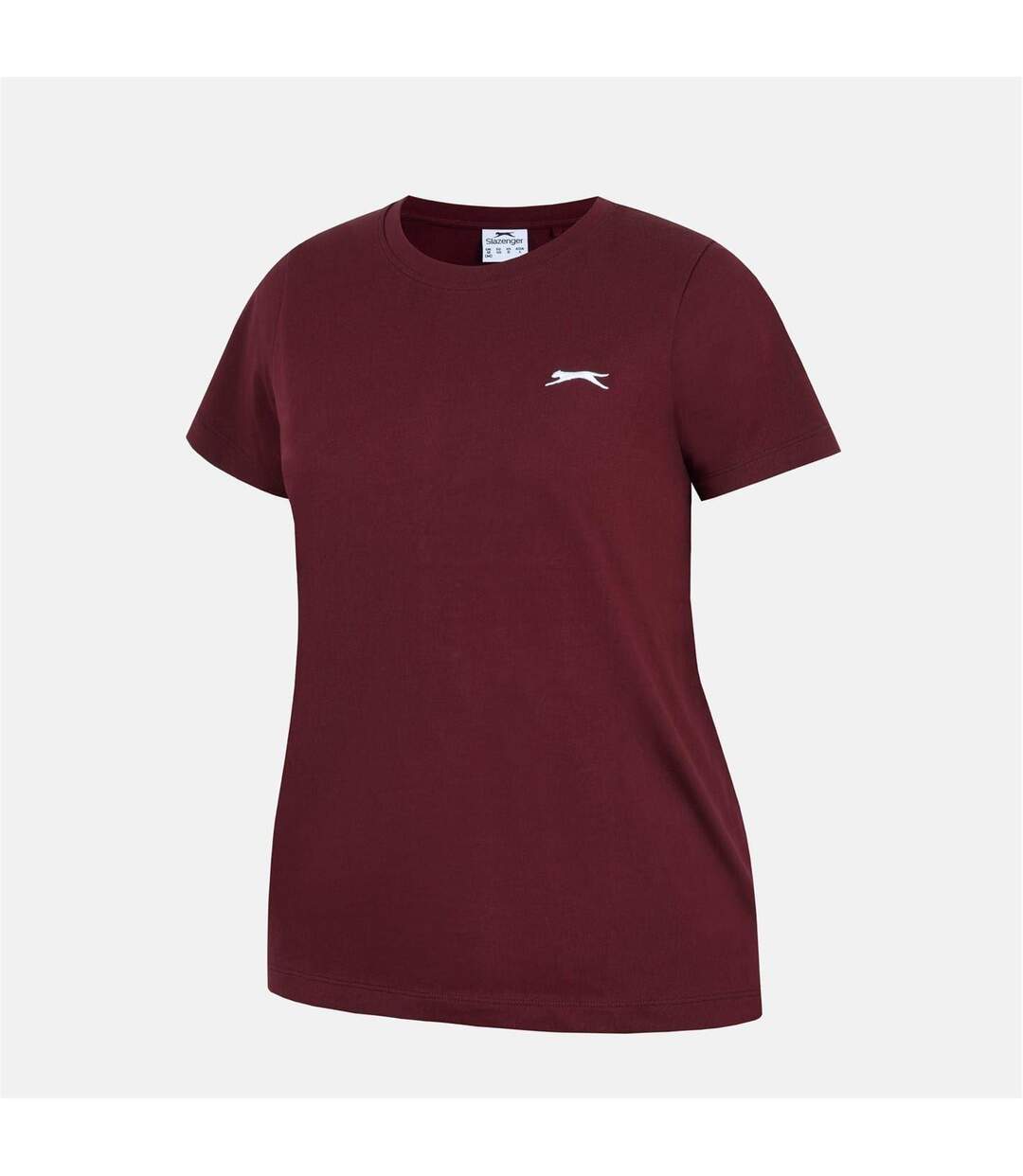 T-shirt Motif/style Uni Femme Bordeaux Slazenger-3
