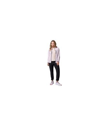Womens/ladies Hike Grid Full Zip Fleece Jacket Lavender Columbia