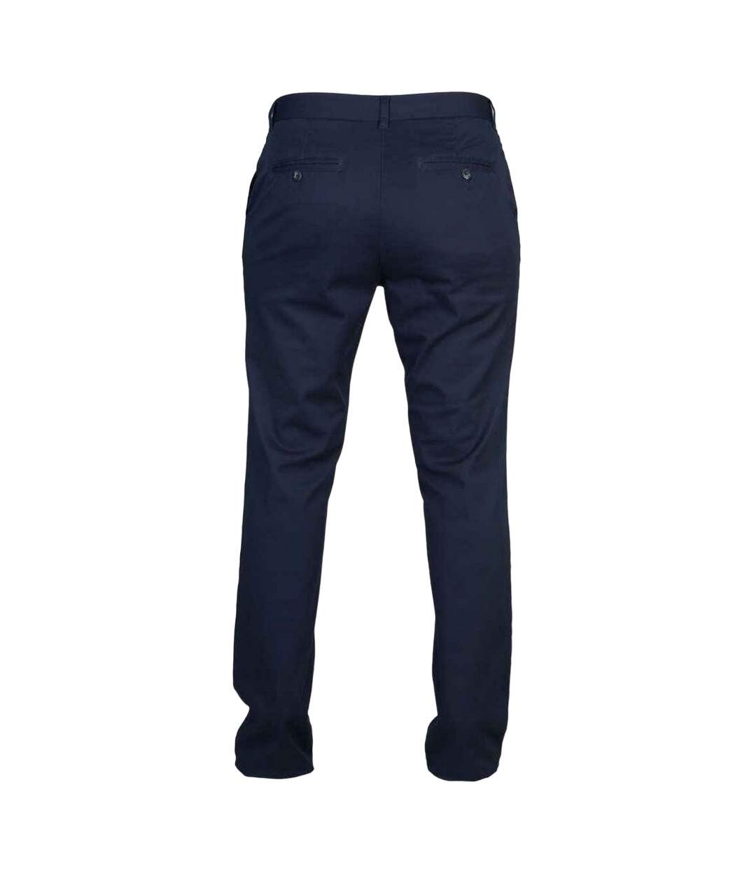 Womens/ladies Stretch Chinos Navy Front Row-2