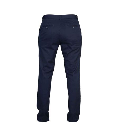 Womens/ladies Stretch Chinos Navy Front Row