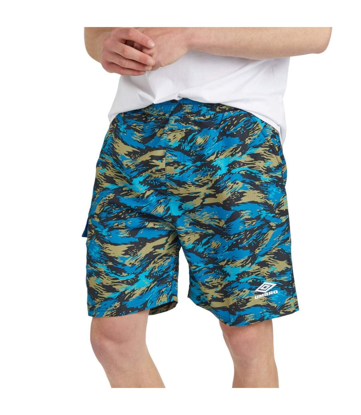 Umbro Mens Resort Beach Swim Shorts (Black/Scuba)