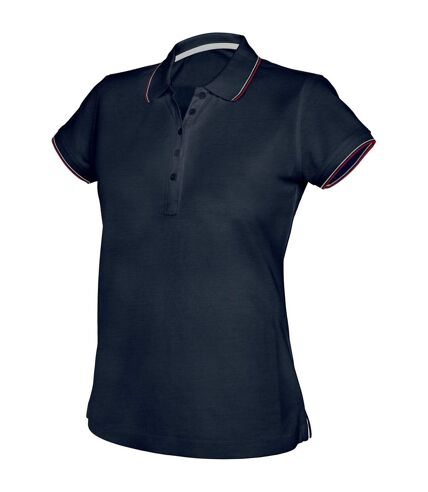 Kariban Womens/Ladies Contrast Short Sleeve Polo Shirt (Navy) - UTRW4218
