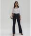 Jean Femme évasé noir - Taille Haute - Confort et Style - Grande Taille-4