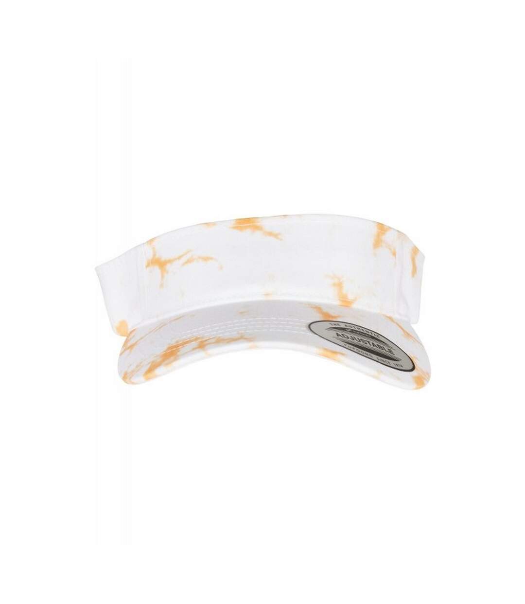 Unisex adult flexfit batik dye visor cap orange/white Yupoong-1