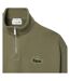 Sweat loose kaki femme lacoste half-zip-2